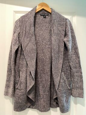 Barefoot Dreams Heather Blue, or Blue Marl, CozyChic Lite® Circle Cardi